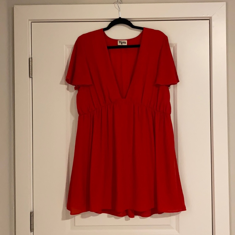 Show Me Your MuMu Austin red dress